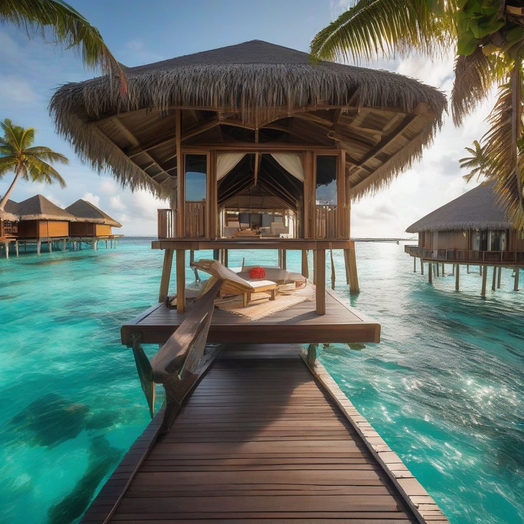 Luxurious Overwater Bungalow in the Maldives