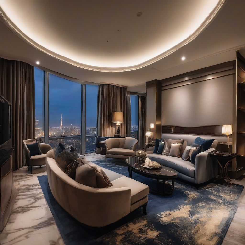 Luxury Hotel Suite with City View